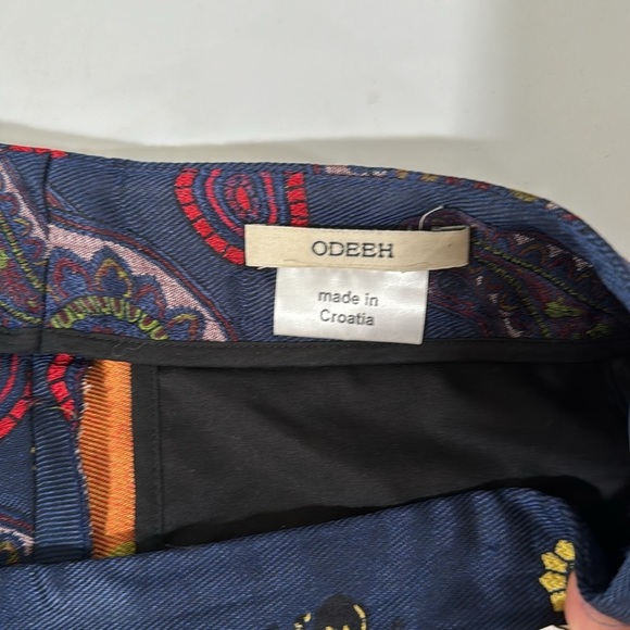 Odeeh novelty unique printed silk blend dress pants - Picture 6 of 8